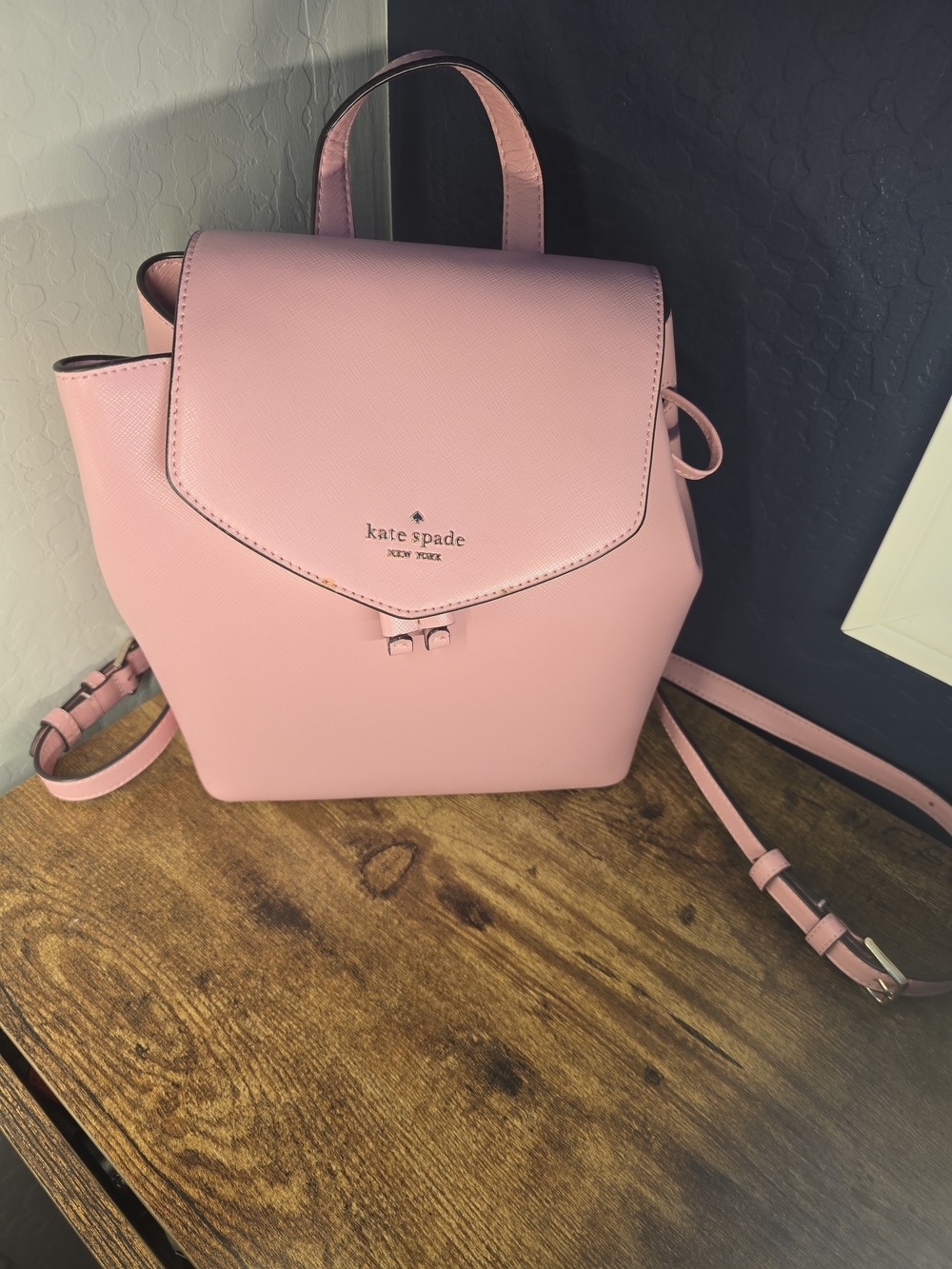 Kate Spade New York Pink Leather Backpack